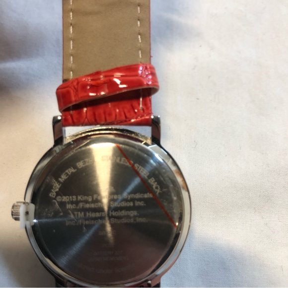 Betty Boop Wristwatch Jewelled Charms  Needs Battery Plastic Tag Still Attached - Picture 14 of 15